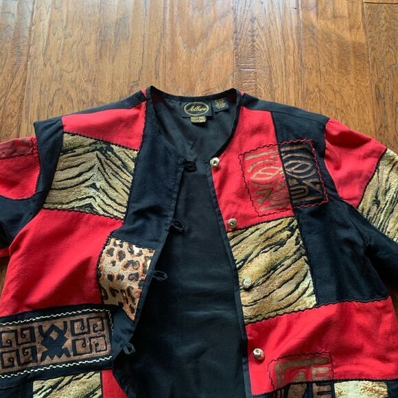 ALLURE Patchwork Animal Print Apparel Jacket - Picture 8 of 12